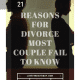 21 Reasons For Divorce (Every Married Couple Must Read)